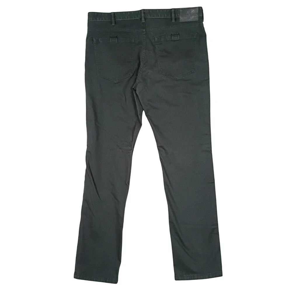 Dockers Chino Pants Mens 38x34 Dark Gray Cotton Blend Stretch Straight Leg